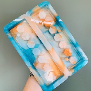 Large Rectangular Dice Box with Lid Silicone Mold