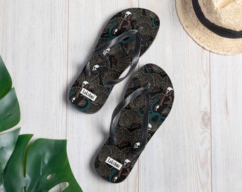 Unisex Summer Beach Slippers Octopus Flip-Flop Flat Home Thong Sandal Shoes Unisex Summer Beach Slippers Octopus Flip-Flop Flat Home Thong Sandal Shoes