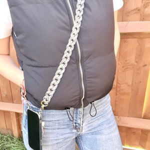 Universal Kette klar Smartphone Luxus Kordel, iPhone 12Pro Kette Crossbody Handytasche, Schlüsselband für iPhone, Samsung Crossbody Fall