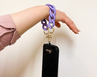 Acrylic Wrist Phone Chain, Universal Phone Strap, Trendy Phone Charm, Wrist chain for Phone, Cute Phone Accessory