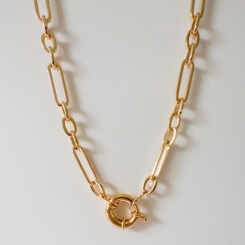 Gold Plated Chunky Necklace