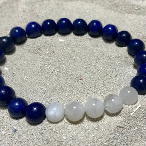 Lapislazuli und Mondstein Armband