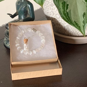 Protect your Etheric Energy Necklace and Bracelet set. Selenite