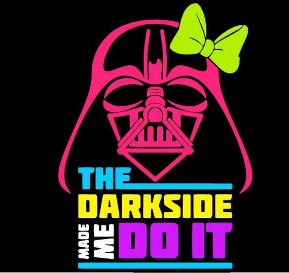 the dark side made me do it shirt