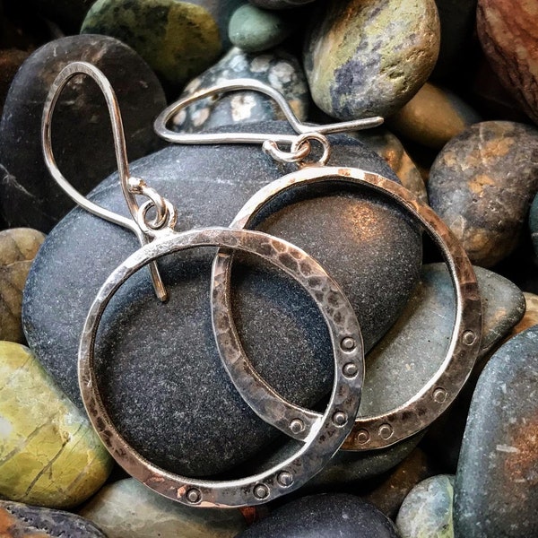 Handgeschmiedete "Everyday" Reifen - 1", Sterling Silber