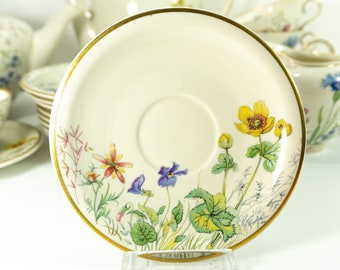 1950s Krautheim Berolina "Wiesengrund und Bergeshöh'n" Tableware, Saucer