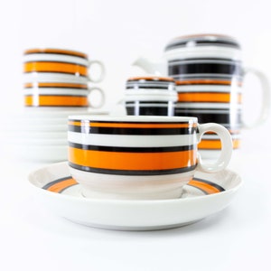 1970s porcelain tableware THOMAS SCANDIC SET cup and saucer design by Hertha Bengtson 1 of 3