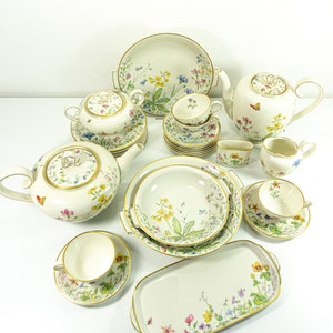 1950s Krautheim Berolina Wiesengrund und Bergeshöh'n Tableware, Saucer Bild 9