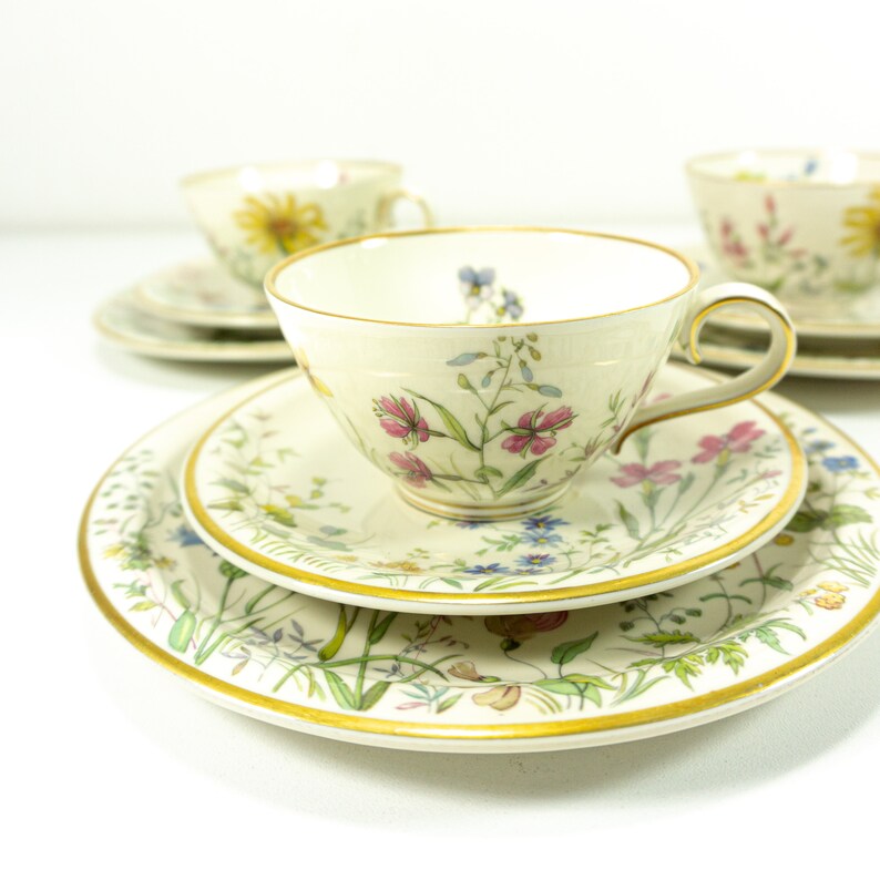 1950s Krautheim Berolina Wiesengrund und Bergeshöh'n Tableware, Saucer Bild 5