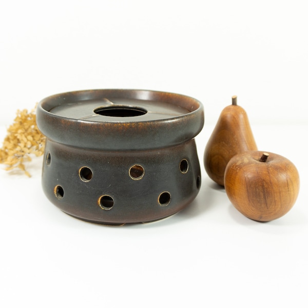 TEA POT WARMER, series 'Friesland' by Melitta Germany, rustic brown vintage tableware like Arabia Ruska