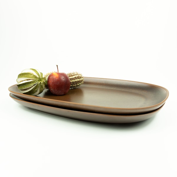 Marianne Westman 1975 for ARZBERG: Ceramic SERVING PLATTER, series 'Kristina' Siena, West Germany