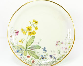 Round Cake Plate of Westgerman Krautheim Berolina "Wiesengrund und Bergeshöh'n"