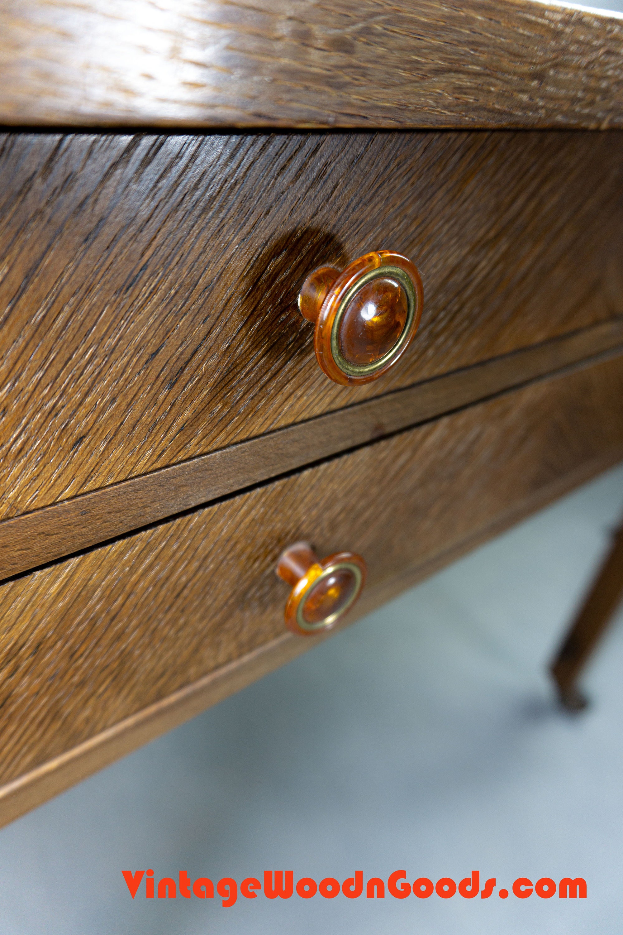 Antique wooden SEWING BOX / Side TABLE / Nightstand with ...