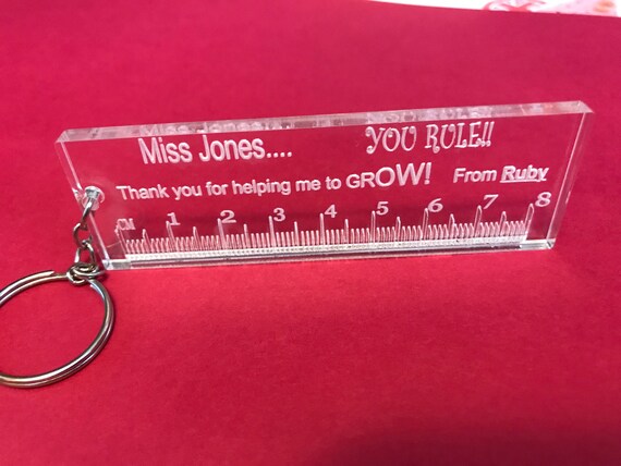 Gracias profesor asistente Vivero personalizado pulsera de regalo tarjeta presente