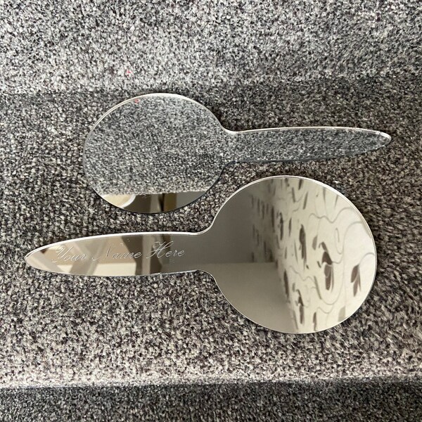 Hand Held Mirror Etsy