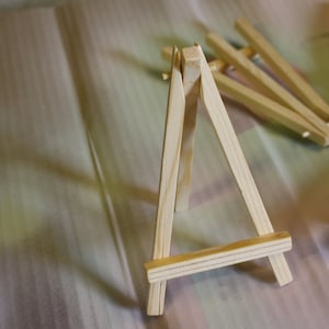 Mini Wooden A5 or A4 Landscape Table Top easel Photgraphic Sign Holder, Custom painted in Various Colours