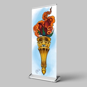 Blazing torch
