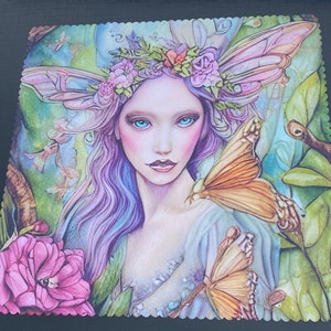 microfiber cloth Monarch Fairy colorful glass cleaner cleaning cloth Phone cleaner tablet cleaner microfiber Birthday gift Mother&#39;s Day