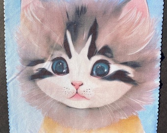 Anime Kitty Microfiber Cleaning Cloth, Phone and Lens Cleaner