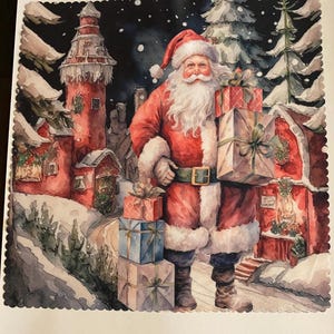 Microfiber cloth Santa Claus glass cleaner, cleaning cloth, Phone cleaner, tablet cleaner, microfiber, Birthday gift, free ship