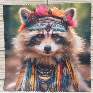 Microfiber cloth Raccoon glass cleaner Eleanor Rigby cleaning cloth Phone cleaner, tablet cleaner, microfiber, Birthday gift, free ship