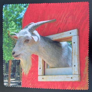 microfiber cloth GOAT Bearded Goat glass cleaner cleaning cloth Phone cleaner tablet cleaner microfiber Birthday Mother&#39;s Day