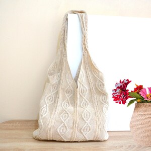 Gehäkelte Tragetasche, Crossbody Tasche, Handtaschen, Handgemachte Schultertasche, Strandtasche, DamenTasche, Supermarkttasche, Geschenk für Sie