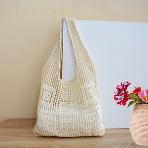 Gehäkelte Tragetasche, Crossbody Tasche, Handtaschen, Handgemachte Schultertasche, Strandtasche, DamenTasche, Supermarkttasche, Geschenk für Sie