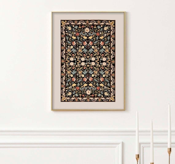 PRINTABLE Multicolour Poster Printable Textile Wall Art - Etsy