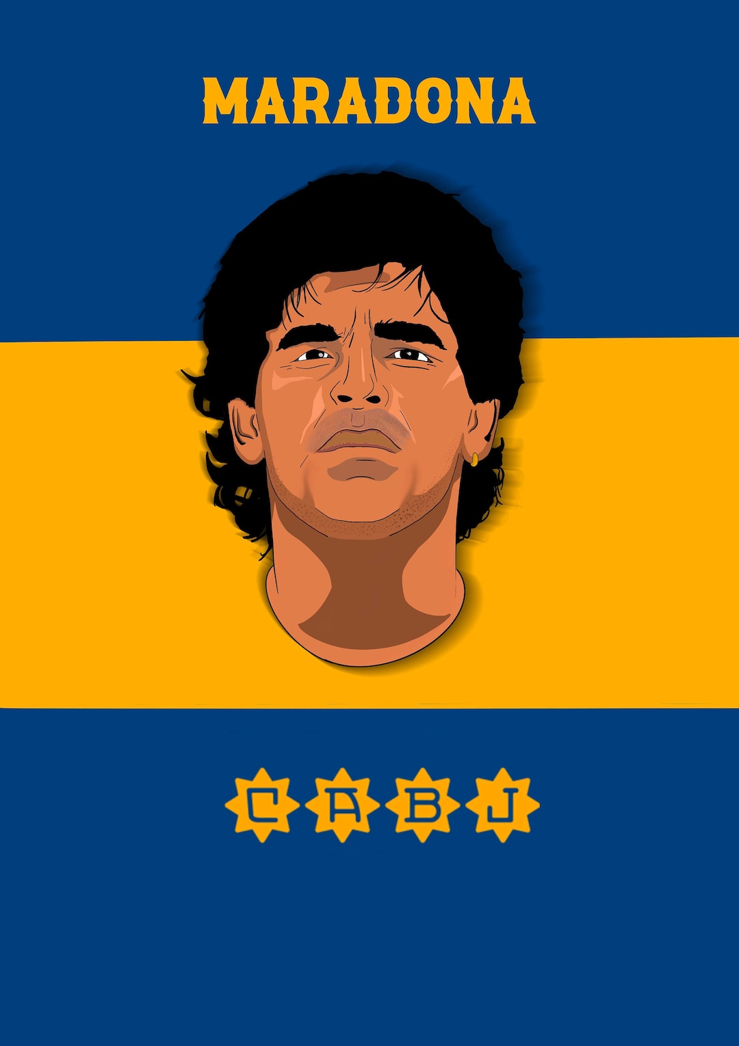 Diego Maradona - Boca Juniors - Etsy