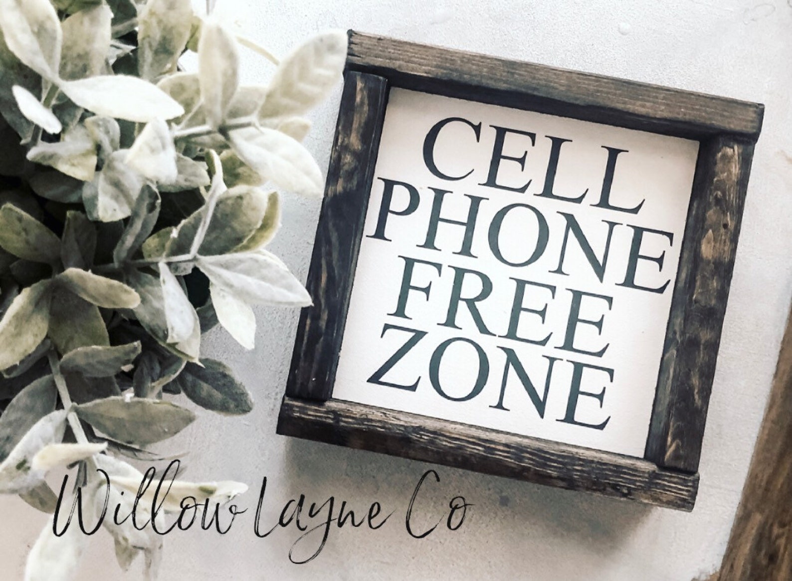 Cell Phone Free Zone sign Family Room Decor Office Signs | Etsy