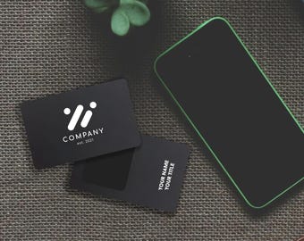NEW Custom NFC Metal Business Cards - Upgraded Recessed Chip - Professional Tap Connect