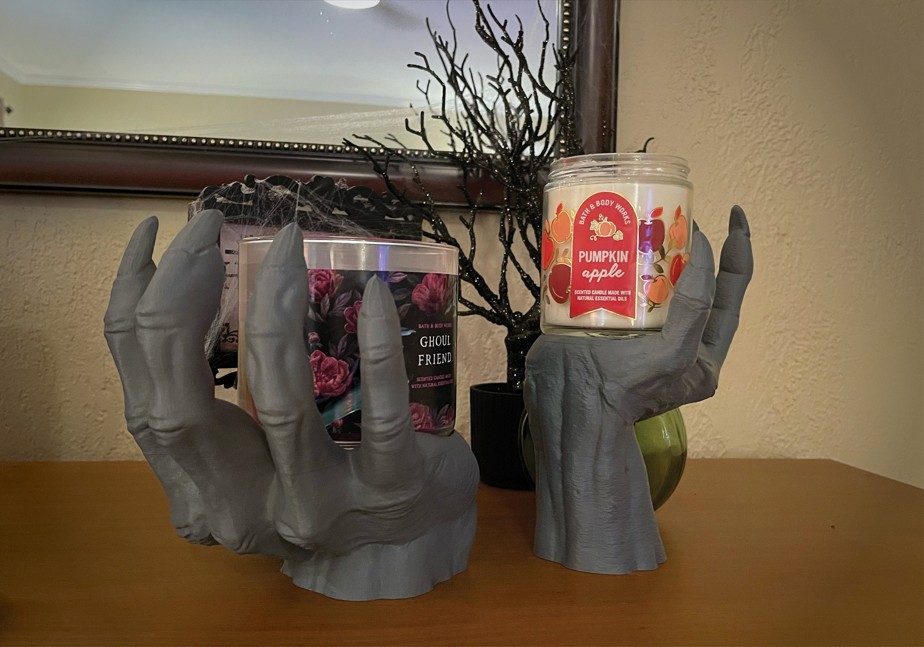 Demon Hand Halloween Candle Holder / Cute Creepy Spooky Etsy