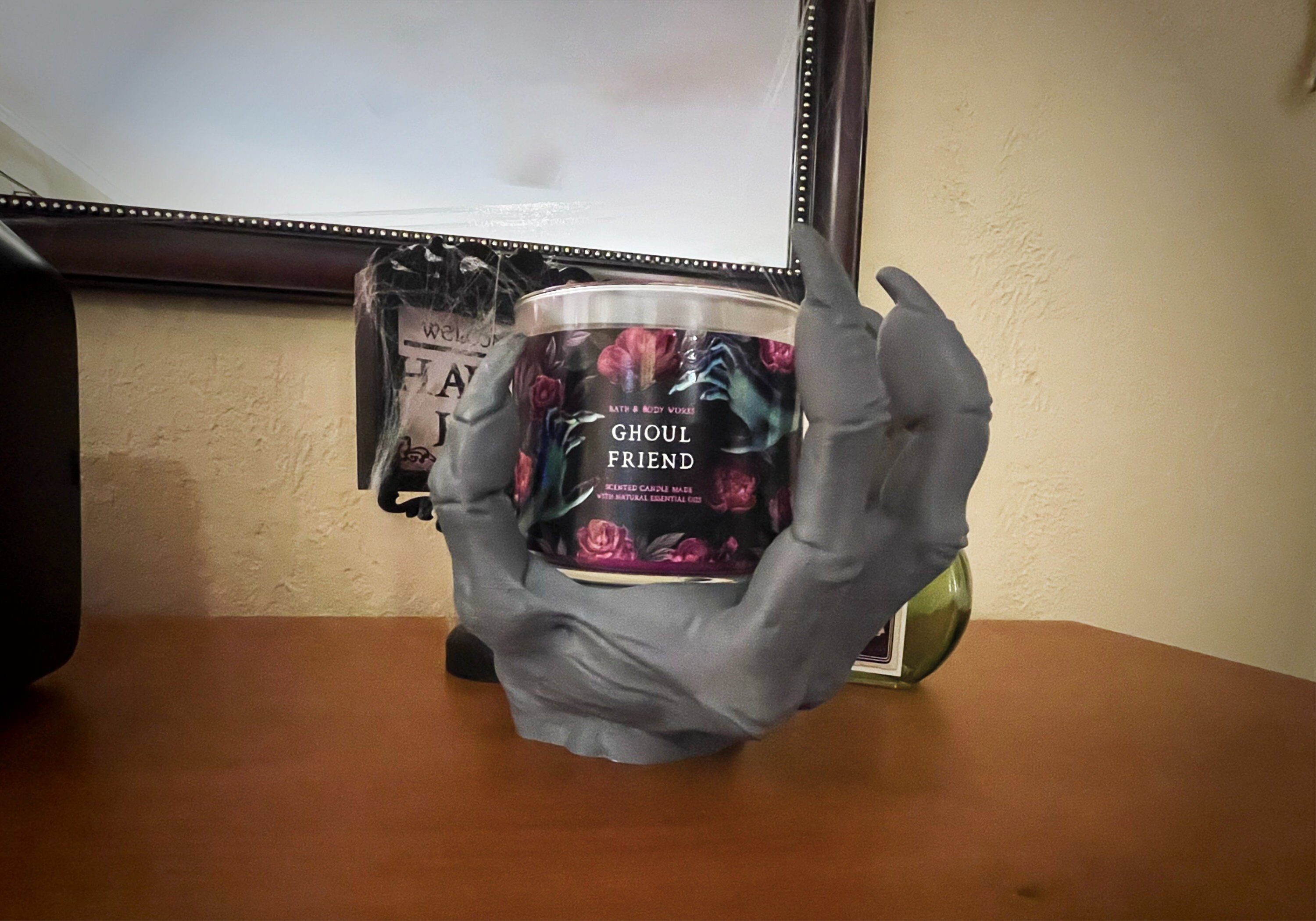 Demon Hand Halloween Candle Holder / Cute Creepy Spooky Etsy