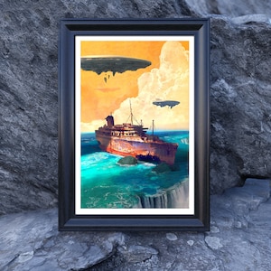 Retro Sci Fi print - vintage sci fi - sci fi poster - sci fi print