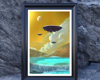 Retro Sci Fi print - vintage sci fi - sci fi poster - sci fi print