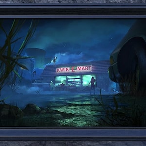 The Simpsons - Simpsons gift - Simpsons Poster - Simpsons Print - Simpsons Horror - Zombie Poster - Halloween decor - horror poster