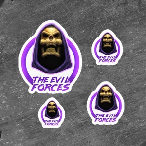 Skeletor Sticker - He-Man Sticker - Masters of the Universe Sticker - MOTU - 80s cartoons - 80s Sticker