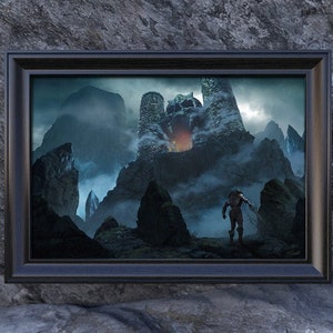 Castle Grayskull print - He-Man Print - Castle Grayskull Poster - 80s cartoons art print - MOTU - Masters of the Universe