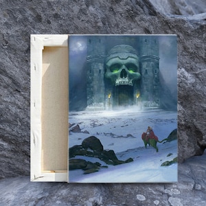 Castle Grayskull Canvas Print - He-man Masters of the Universe - 80s cartoon print - 80s gift - MOTU art