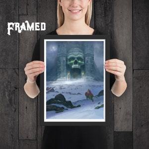 He-Man Print - Castle Grayskull Poster - Framed Art - 80s gift - Masters of the Universe - Gift For Him - nostalgia - 1980s - MOTU