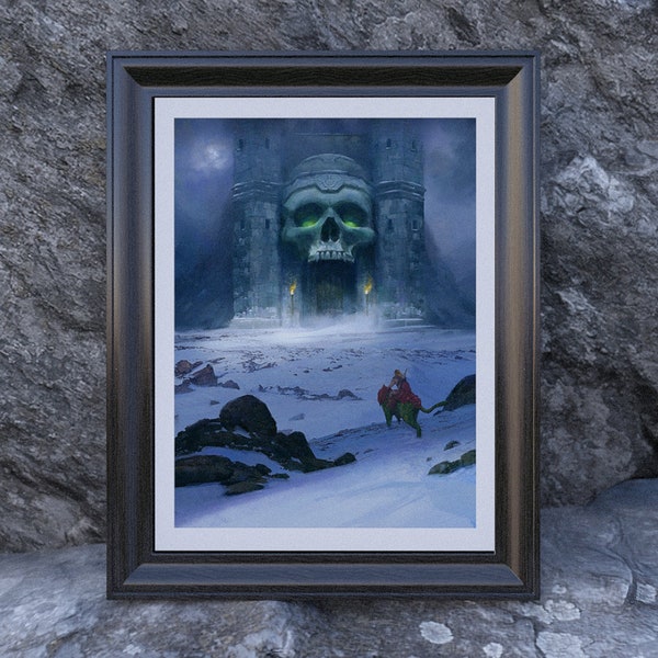 He-Man Print - Castle Grayskull Poster - 80s cartoons art print - 80s gift - Masters of the Universe -Wall poster