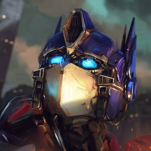 Optimus Prime Poster, Transformers Poster, Optimus Prime Painting, Transformers Art, Autobots
