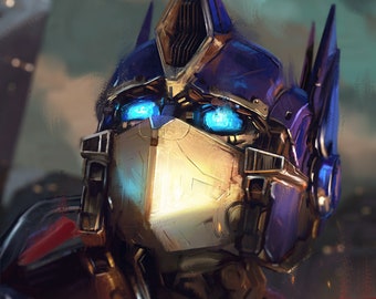 Optimus Prime Poster, Transformers Poster, Optimus Prime Painting, Transformers Art, Autobots