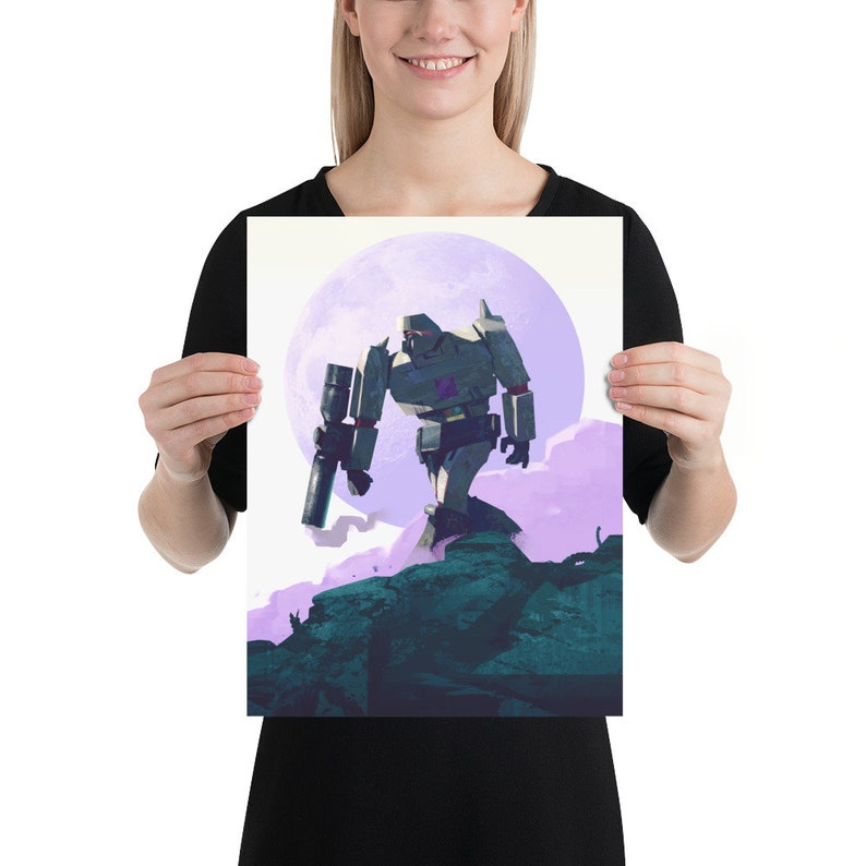 Megatron Poster Transformers Prints Transformers Poster Etsy