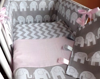 swinging crib bedding sets pink