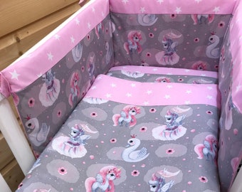 swan cot set