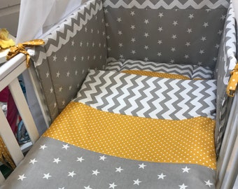mustard cot bedding