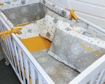 mustard cot bedding