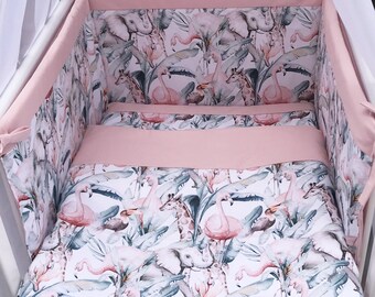 pink elephant cot bedding